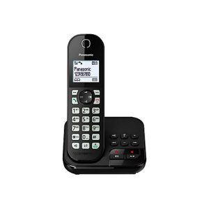 Panasonic KX-TGC462GB – Schnurlostelefon – Anrufbeantworter mit Rufnummernanzeige – Schwarz + zusätzliches Handset
