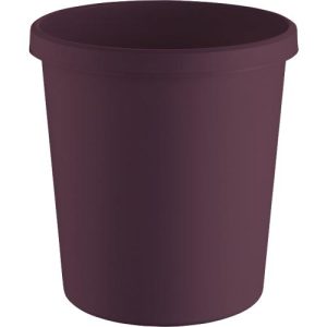 Papierkorb Helit The Green German, Volumen 18 l, umlaufender Griffrand, Recyclingkunststoff, Ø 315 x H 331 mm, rot