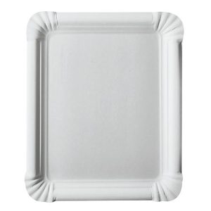 Pappteller Papstar Pure, Einweg, eckig, 165 x 200 mm, lebensmittelecht, FSC®-zertifiziert & kompostierbar, weiß, 2 x 250 Stück
