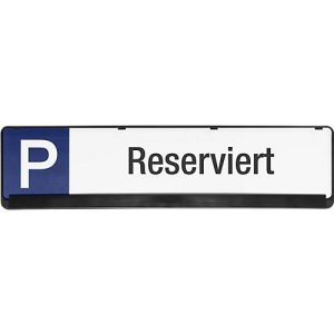 Parkplatzschild, Reserviert Parkplatzschild, Reserviert
