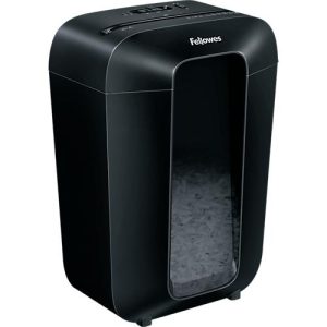 Partikel Aktenvernichter Fellowes Powershred® LX70, Auffangbehälter, P-4, Partikelschnitt, schwarz