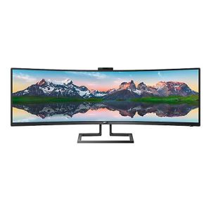 Philips Brilliance P-line 499P9H – LED-Monitor – gebogen – 124.5 cm (49′) (48.8′ sichtbar) – 5120 x 1440 Dual Quad HD @ 60 Hz – VA