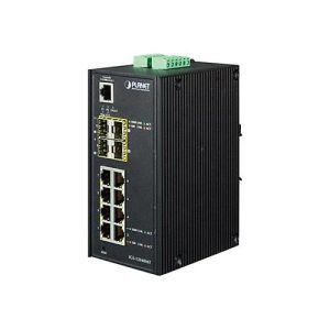 PLANET IGS-12040MT – Switch – managed – 8 x 10/100/1000 + 4 x Gigabit SFP – an DIN-Schiene montierbar, wandmontierbar – AC 24 V / DC 12 -72 V PLANET IGS-12040MT – Switch – managed – 8 x 10/100/1000 + 4 x Gigabit SFP – an DIN-Schiene montierbar, wandmontierbar – AC 24 V / DC 12 -72 V