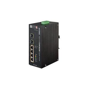 PLANET IGS-624HPT – Switch – 4 x 10/100/1000 (PoE+) + 2 x Gigabit SFP – an DIN-Schiene montierbar, wandmontierbar – PoE+ (120 W) – Gleichstrom PLANET IGS-624HPT – Switch – 4 x 10/100/1000 (PoE+) + 2 x Gigabit SFP – an DIN-Schiene montierbar, wandmontierbar – PoE+ (120 W) – Gleichstrom