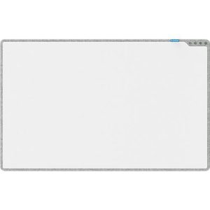 PLAYROOM Whiteboard PLAYBOARD, e3-emaillierter Stahl, weiß, Recycling-PET-Rahmen grau, B 750 x H 1180 mm