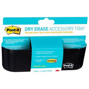 Post-it® Dry Erase-Ablagekorb DEFTRAY-EU, selbstklebend, inkl. Klebestreifen, schwarz