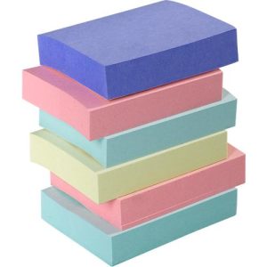 Post-it® Haftnotizen, Recycling-Papier, 51 mm x 38 mm, 6 x 100 Blatt, farbig