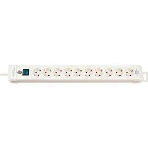 Premium-Line Steckdosenleisten, 10-fach, grau