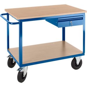 Profi-Werkbankwagen mit Schublade, 1250x700x950mm Profi-Werkbankwagen mit Schublade, 1250x700x950mm