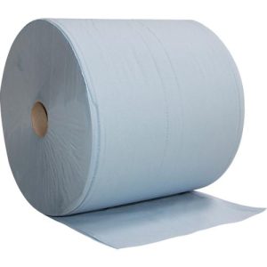 Putztuchrolle Basic Line, 1 Rolle mit 1000 Blatt, 3-lagig, 380 x 360 mm, blau
