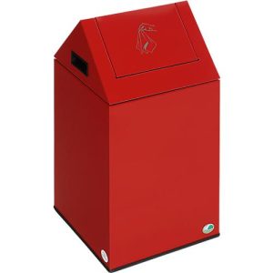 Putzwollkasten mit Pendelklappe