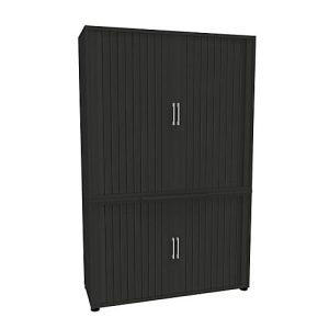 Querrollladenschrank, zweiteilig, B 1200 mm, 5 OH, graphit
