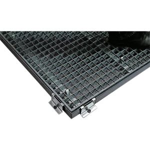 Randbefestigung für asecos Bodenelemente mit Höhe 78 mm, Stahl verzinkt, B 20 x T 80 mm
