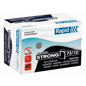 Rapid SuperStrong Heftklammern 73/12, heftet von 40 bis 70 Blatt, 5.000 Stück Rapid SuperStrong Heftklammern 73/12, heftet von 40 bis 70 Blatt, 5.000 Stück