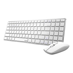 Rapoo 9300M – Tastatur-und-Maus-Set – kabellos – 2.4 GHz, Bluetooth 4.0, Bluetooth 3.0 – QWERTZ – Deutsch