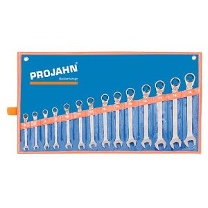 Ratschenschlüssel Projahn GearTech, 14-tlg, für 6-19 mm, umschaltbar, metrisch, 72 Zähne