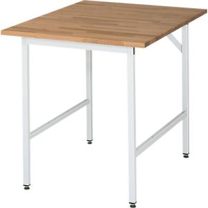 RAU Arbeitstisch, Buche-Platte, 750 x 800 x 800-850 mm