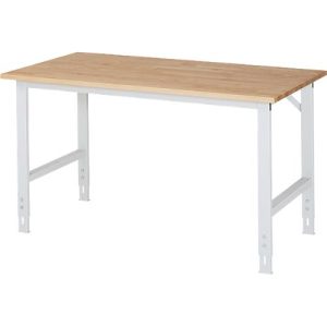 RAU Arbeitstisch, Buche-Platte, B 1500 x T 800 x H 760-1080 mm