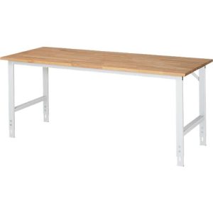RAU Arbeitstisch, Buche-Platte, B 2000 x T 800 x H 760-1080 mm