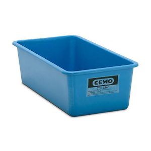Rechteckbehälter Standard, blau, 200 l flach