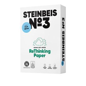 Recyclingpapier Steinbeis №3, DIN A4, 80 g/m², naturweiß, 1 Karton = 5 x 500 Blatt