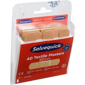 Refill-Einsatz Salvequick® 6444, für Pflasterspender & Pflasterbox, 40 Pflasterstrips, elastisch