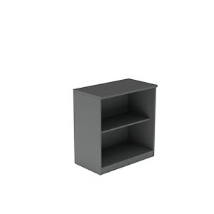 Regal BEXXSTAR, 2 Ordnerhöhen, B 800 x T 445 x H 825 mm, dunkelgrau