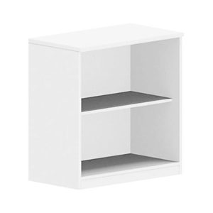 Regal BEXXSTAR, 2 Ordnerhöhen, B 800 x T 445 x H 825 mm, weiß