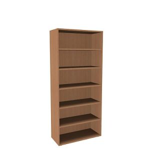 Regal, einteilig, B 1000 mm, 6 OH, Buche-Dekor