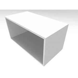 Regal QUANDOS BOX, 1 Ordnerhöhe, B 800 x T 420 x H 374 mm, weiß
