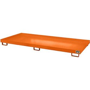 Regalwanne Typ RW/RW 3300-1, ohne Gitterrost, orange RAL2000