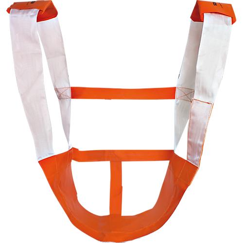 Rettungssitz KOMBI, stabile Klettverbindung, orange