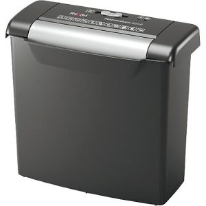 Rexel Momentum S206 Aktenvernichter P2, Streifenschnitt 6 mm, 9 l, 6 Blatt Schnittleistung, schwarz
