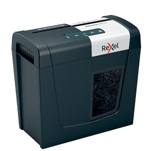 Rexel Secure MC3 Whisper-Shred™ Aktenvernichter P5, Mikroschnitt 2 x 15 mm, 10 l, 3 Blatt Schnittleistung, Anti-Papierstau-Technologie, schwarz