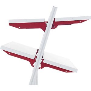 Rocholz Ablageboden System Flex, Typ B, 1000 x 300 mm, mit Trägerarmen