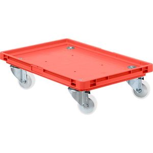 Roll-Fix, Kunststoff-Rollen, rot, 600 x 400 x 125 mm