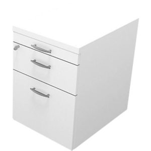 Rollcontainer X-TIME-WORK, Schublade, Utensilienauszug, HR-Auszug, 420 x 560 x 580 mm, Weiß