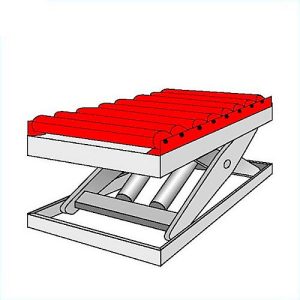 Rollenbahn starr, für Plattform 760×760 mm Rollenbahn starr, für Plattform 760×760 mm
