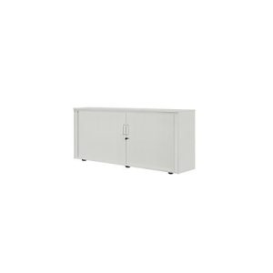 Rollladenschrank, 2 OH, 1teilig, mit Mitteltrennwand, B 1600 mm, silber