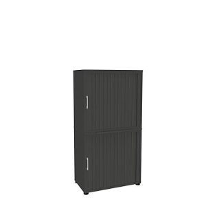 Rollladenschrank, 4 OH, 2teilig, ohne Mitteltrennwand, B 800 mm, graphit