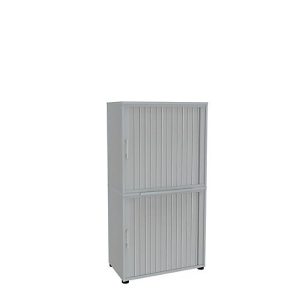 Rollladenschrank, 4 OH, 2teilig, ohne Mitteltrennwand, B 800 mm, lichtgrau