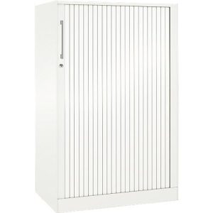 Rollladenschrank ASISTO C 3000, 3 Ordnerhöhen, B 800 mm, weiß/weiß