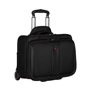 Rolltasche Wenger Patriot, 25 l, für Laptops bis 15,6′, Laptopfach, Organizer, Trolleybefestigung, L 310 x B 430 x H 410 mm, Polyester, schwarz
