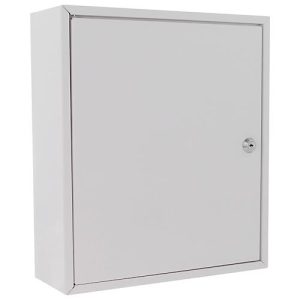 Rottner Medikamentenschrank MK1, Wandmontage, Volumen 12 l, 1 Fachboden, Zylinderschloss, 2 Schlüssel, Aufkleber, B 315 x T 110 x H 360 mm, Stahlblech