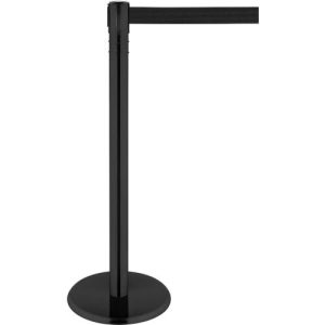 RS-GUIDESYSTEMS Gurtpfosten GLA 86, Metall, Höhe 1000 mm, Gurtbandmaß L 7000 x B 100 mm, schwarz