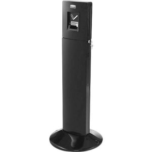 Rubbermaid Standascher Metropolitan, Aluminium, mit 6 L Inneneimer, für Außenbereich, schwarz Rubbermaid Standascher Metropolitan, Aluminium, mit 6 L Inneneimer, für Außenbereich, schwarz