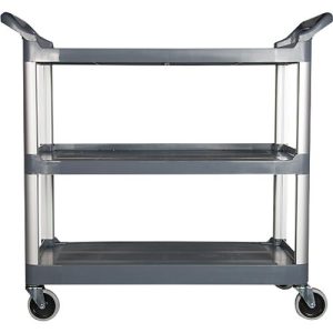 Rubbermaid X-TRA™ Mehrzweckwagen, offene Ausführung, bis 135 kg, schwarz