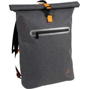 Rucksack Exacompta Exactive Young, für Laptops bis 15,6“, wasserdicht, B 330 x T 140 x H 480 mm, Polyurethan, grau