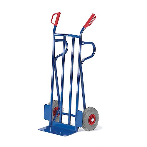 Sackkarre, Vollgummireifen, Sicherheitsgriffe, 18 kg, Tragkraft 250 kg, enzianblau RAL 5012