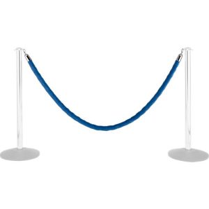 Samtseil, 2 m, blau